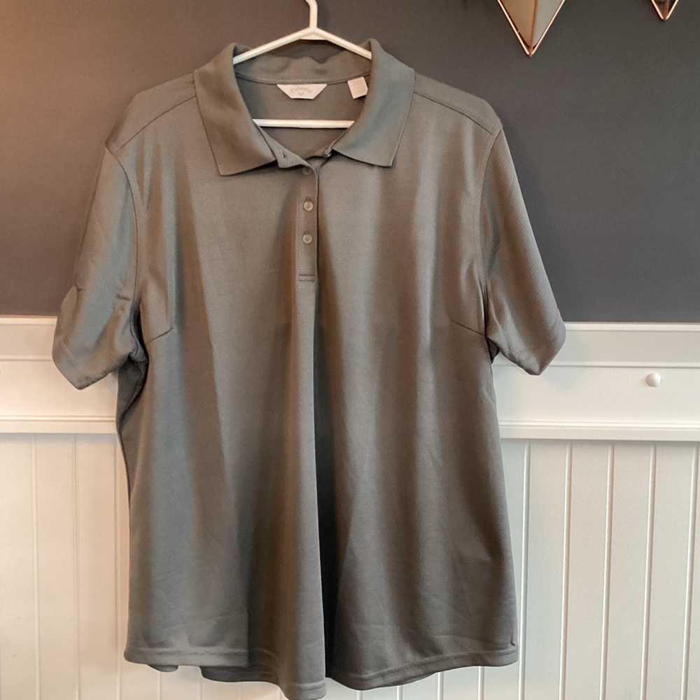 Men’s Callaway Collared Polo Shirt in Steel Grey - size XXXL